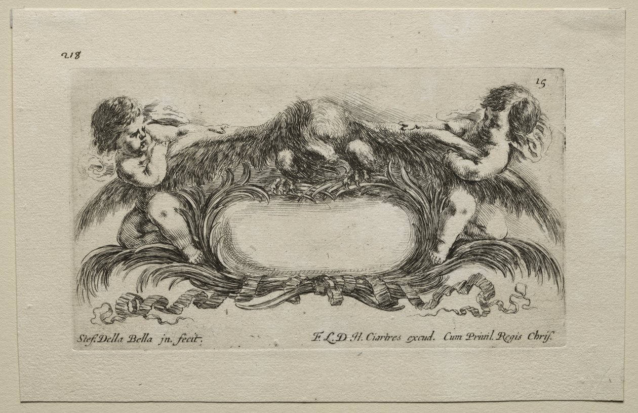 Collection of Various Caprices and New Designs of Cartouches and Ornaments: No 15 by Stefano della Bella
