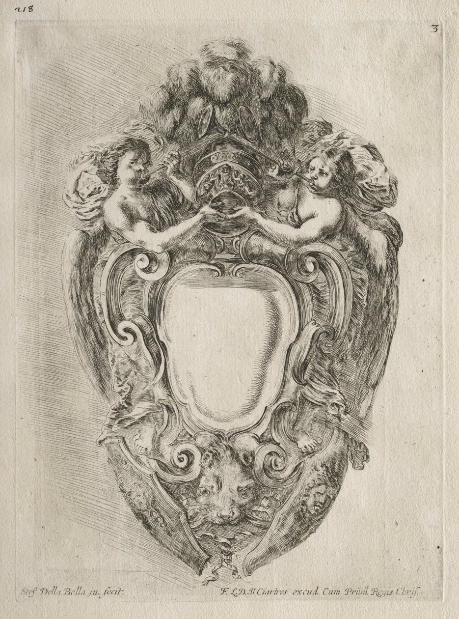 Collection of Various Caprices and New Designs of Cartouches and Ornaments: No. 3 by Stefano della Bella