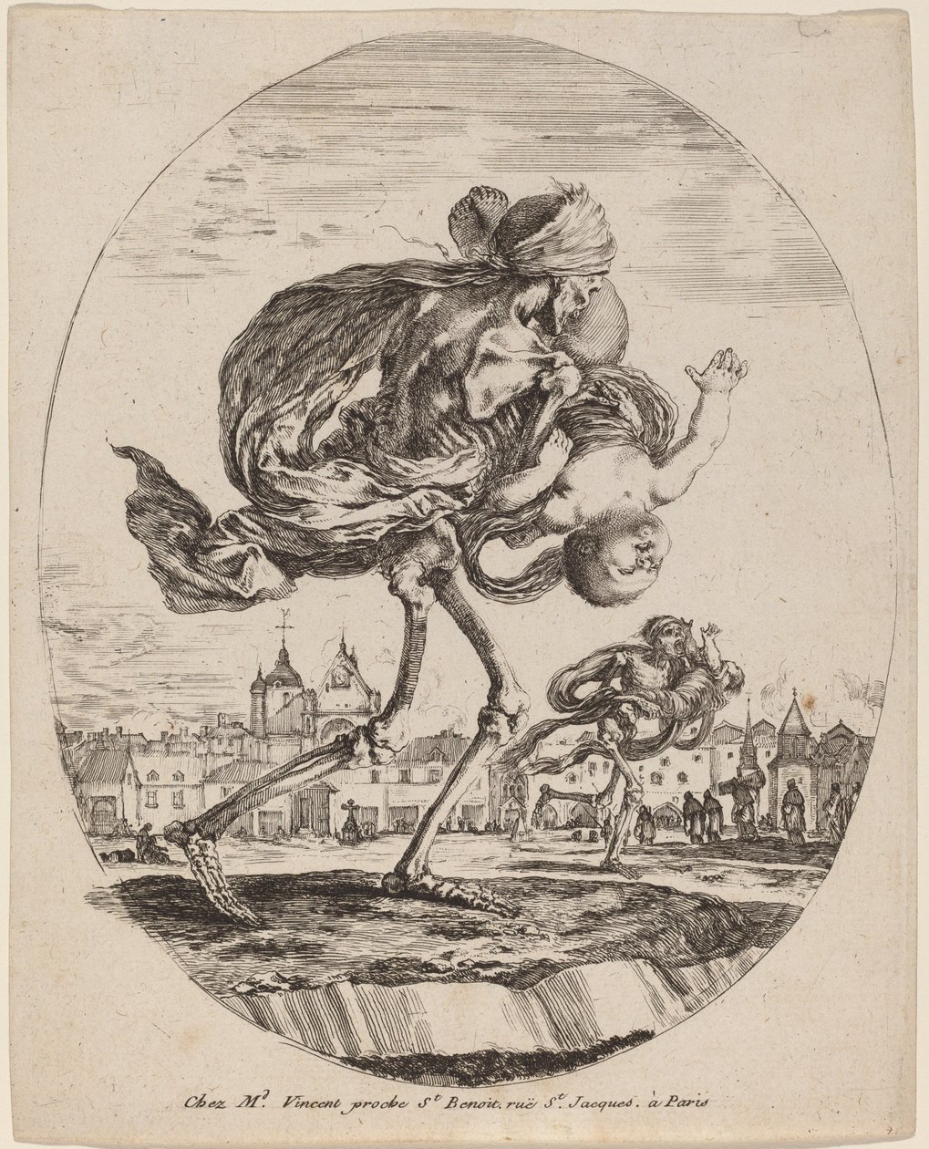 Death Carrying a Child to the Right by Stefano della Bella