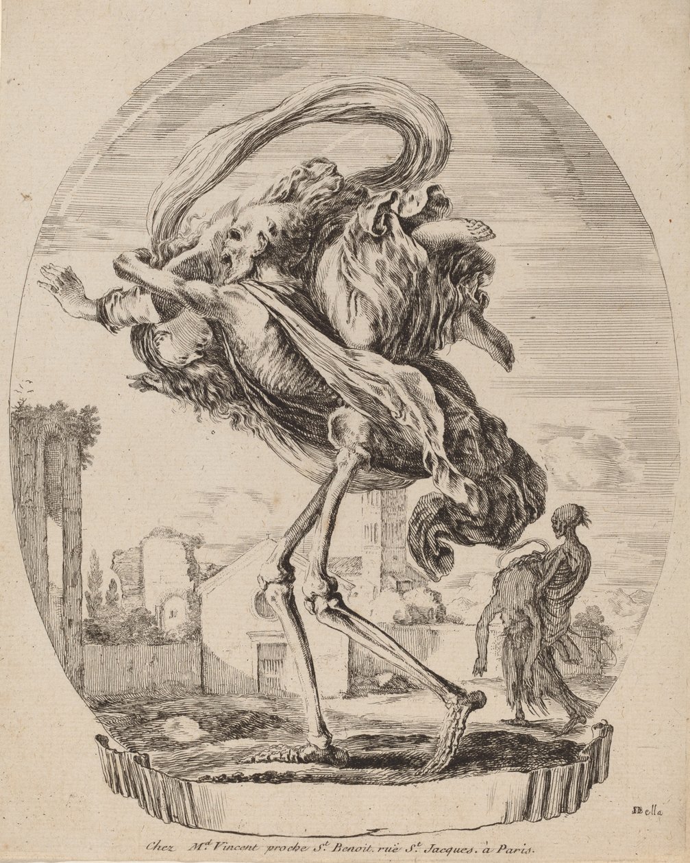 Death Carrying a Woman, probably 1648 by Stefano della Bella