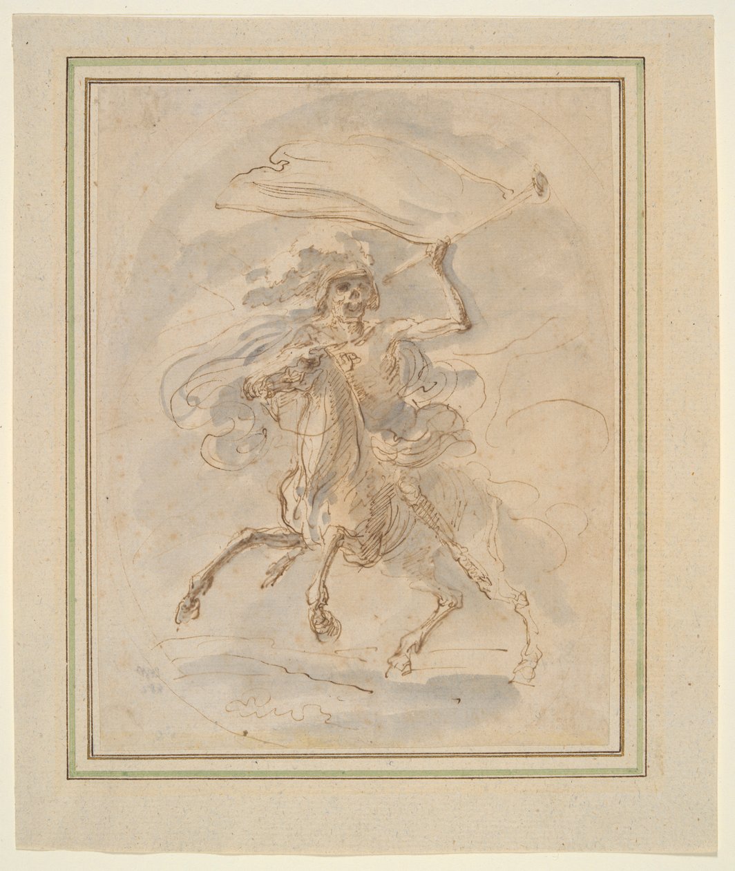 Death on a Horse, Study for the Etching by Stefano della Bella