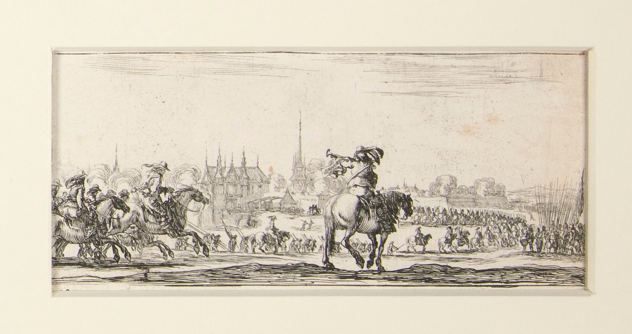 Drawings of Some Troop Movements, set of twelve etchings by Stefano della Bella