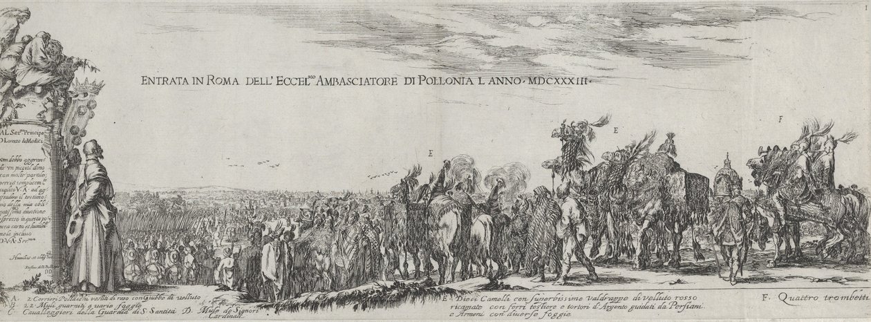 Entry of the Polish Ambassador into Rome by Stefano della Bella