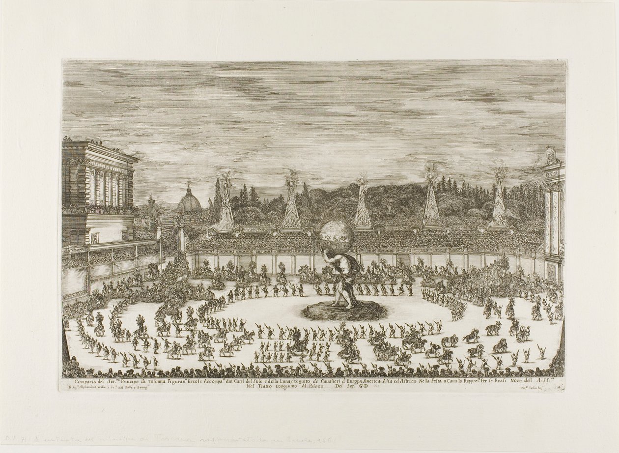 Equestrian Ballet in the Amphitheater of the Boboli Gardens by Stefano della Bella