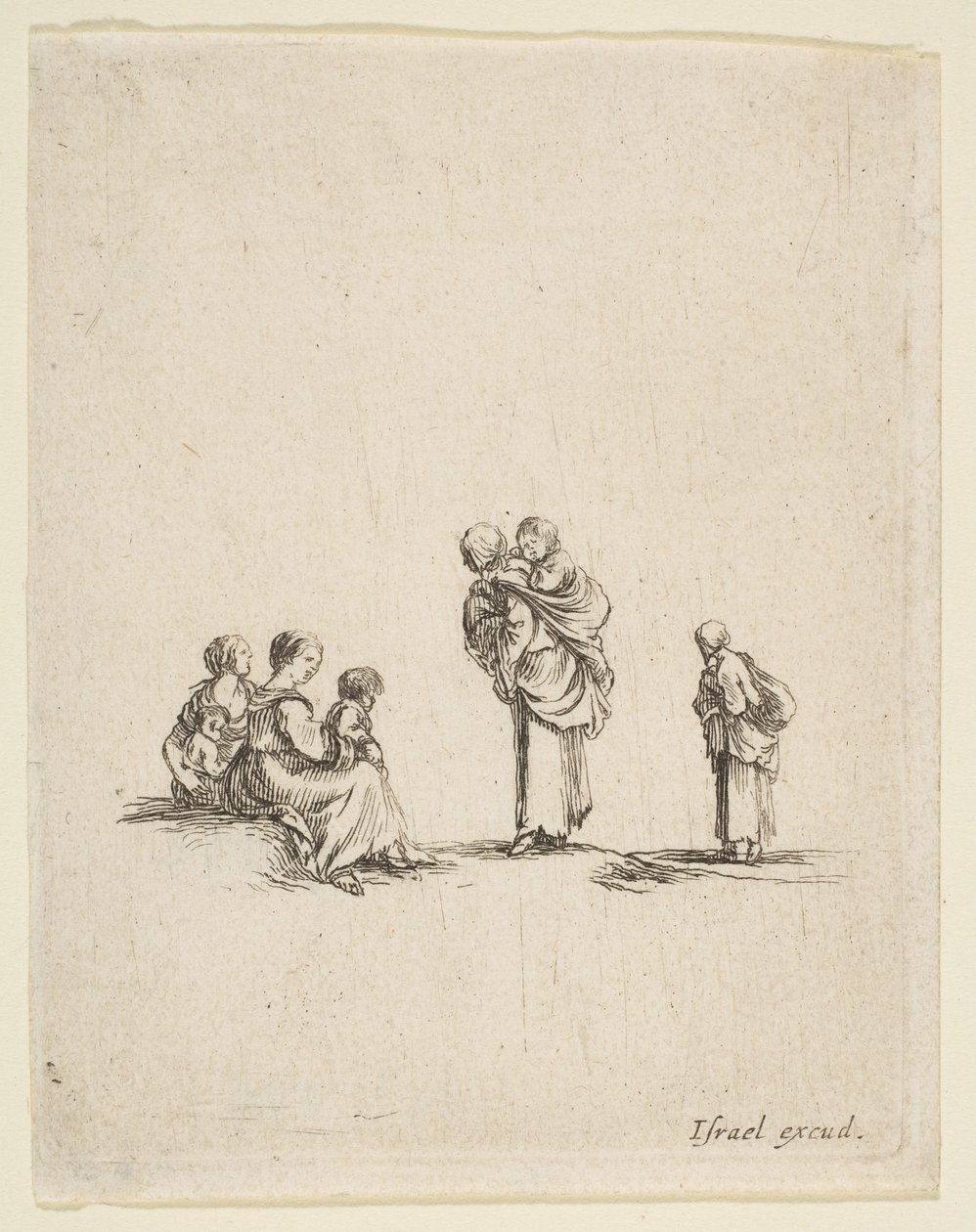 Four Beggar Women by Stefano della Bella