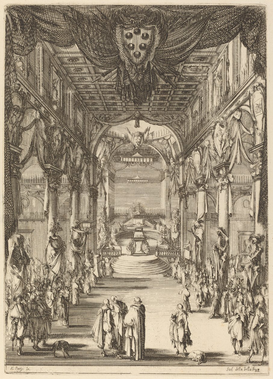 Funeral of Prince Francesco de Medici by Stefano della Bella