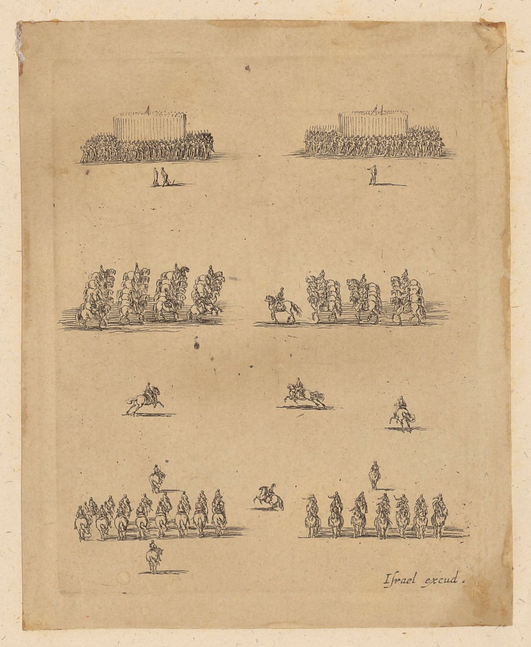 Infantry and Cavalry Units by Stefano della Bella