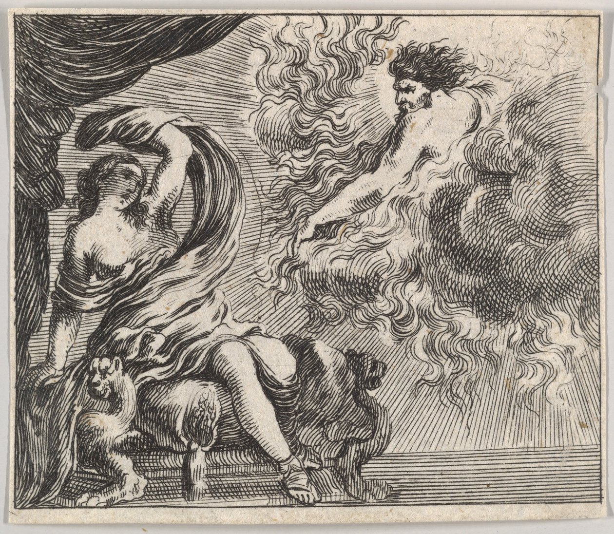 Jupiter and Semele, from Game of Mythology by Stefano della Bella