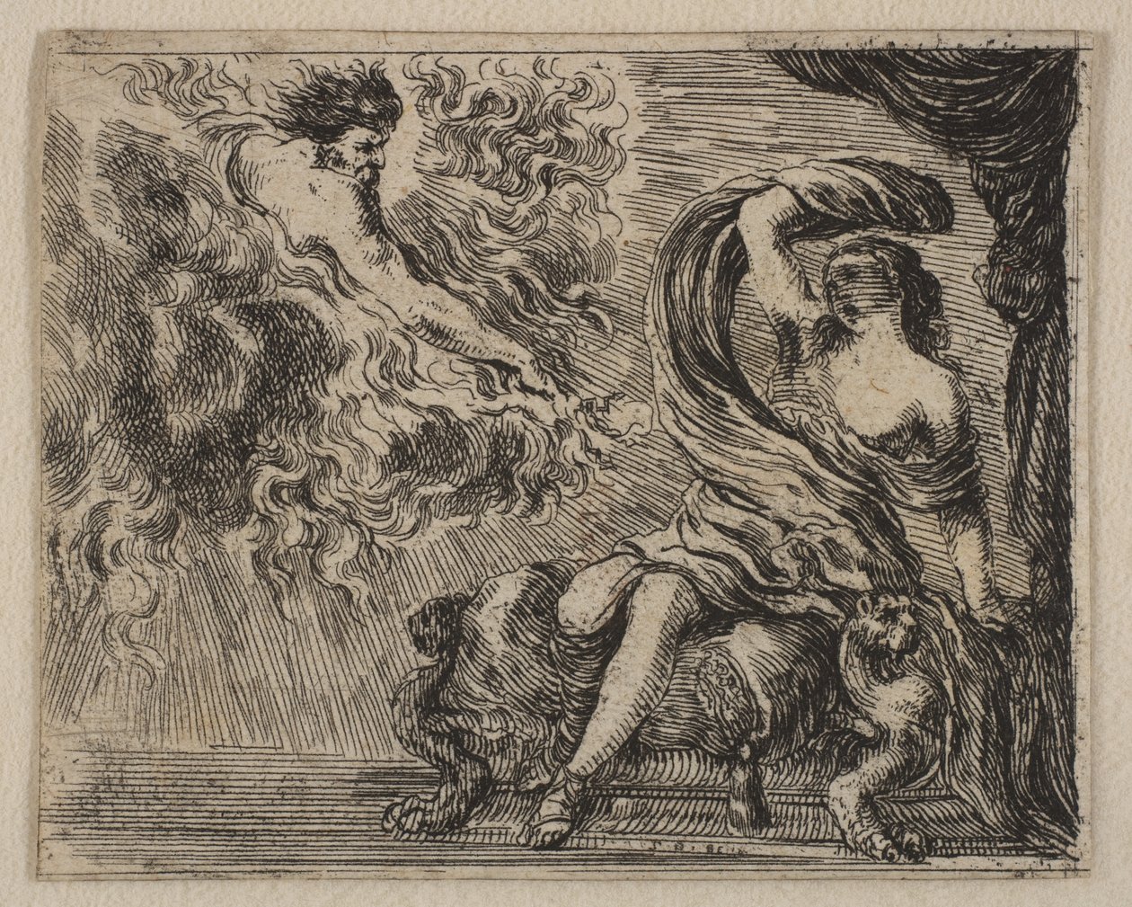 Jupiter and Semele, from Game of Mythology, 1644 by Stefano della Bella