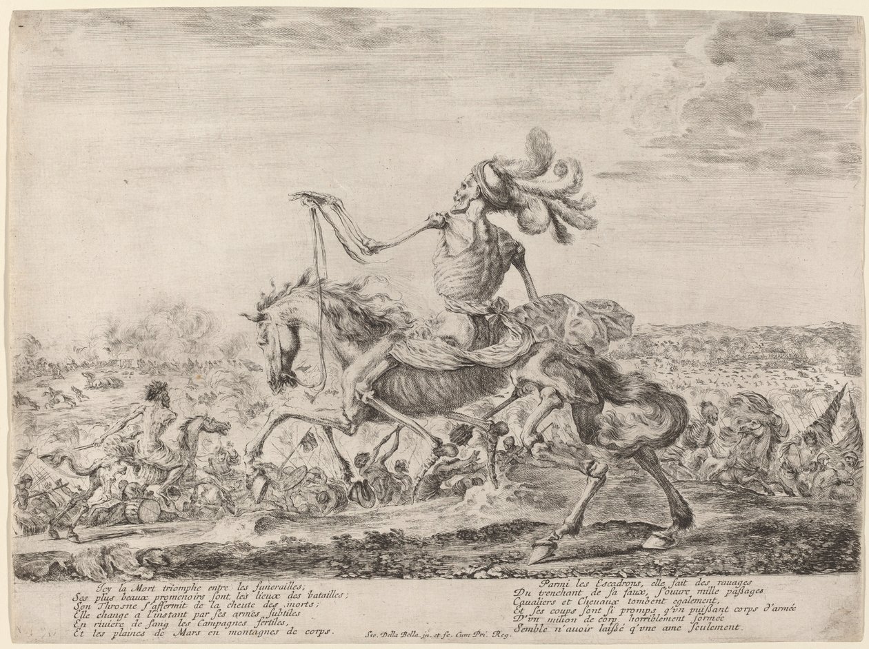 Death on a Battlefield, 1648 by Stefano della Bella