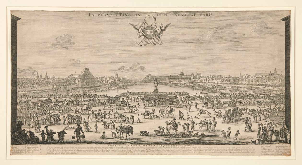 Le Pont Neuf, Paris by Stefano della Bella