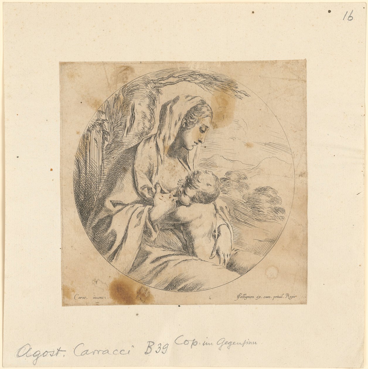 Mary Nursing the Child by Stefano della Bella