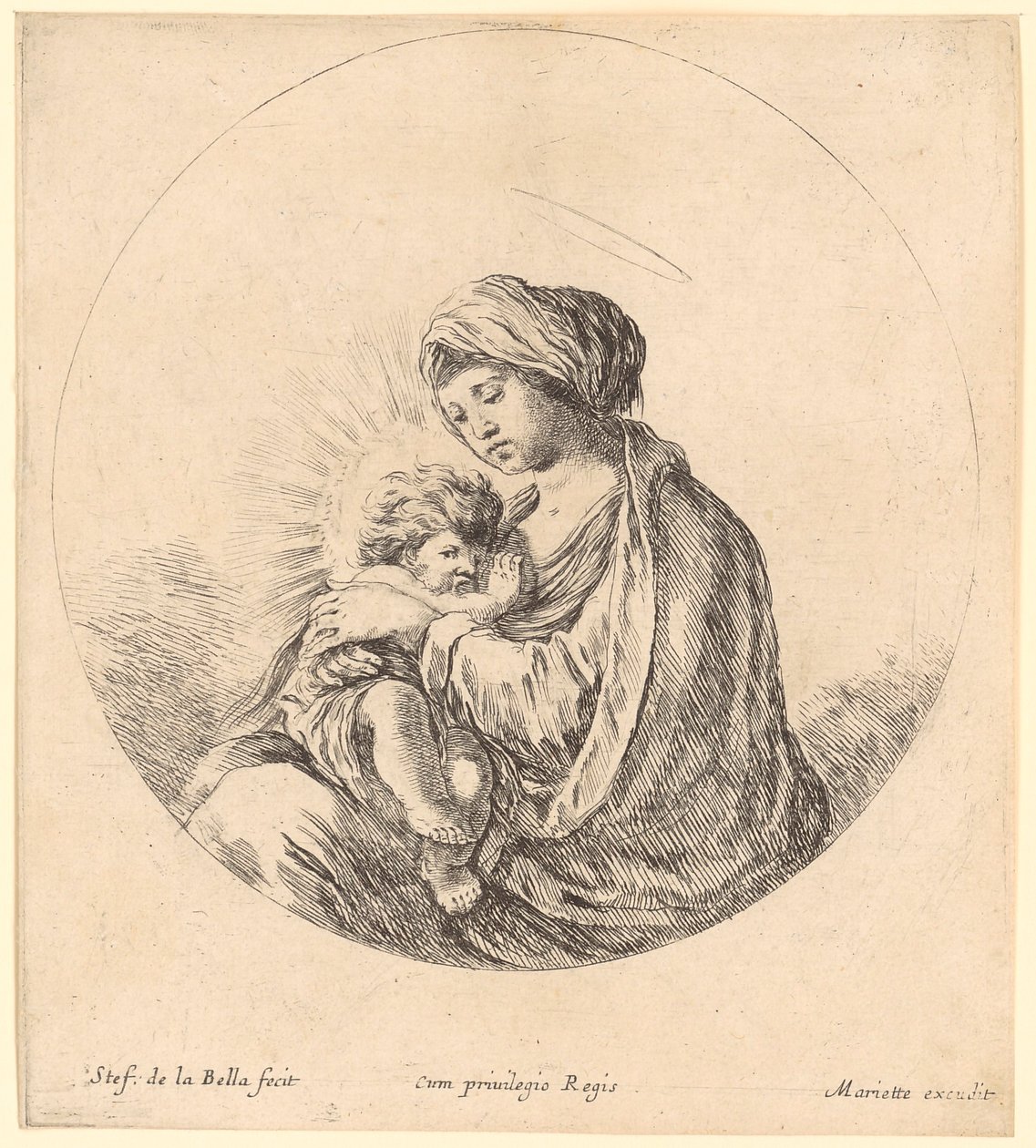 Mary with Child by Stefano della Bella