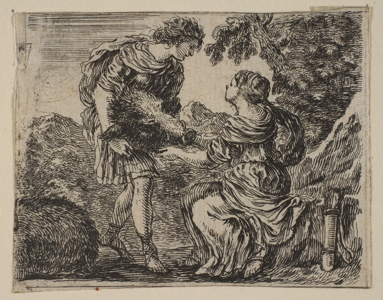 Meleager and Atalanta by Stefano della Bella