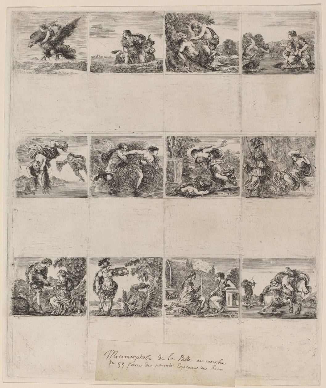Mythological Playing Cards, 1644 by Stefano della Bella
