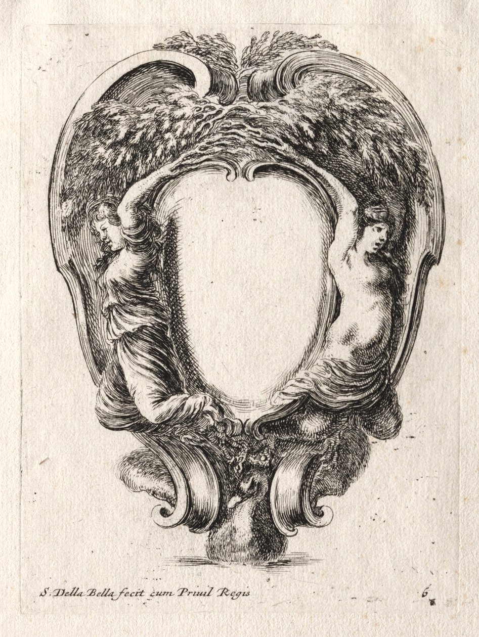 New Model for a Cartouche, 1647 by Stefano della Bella