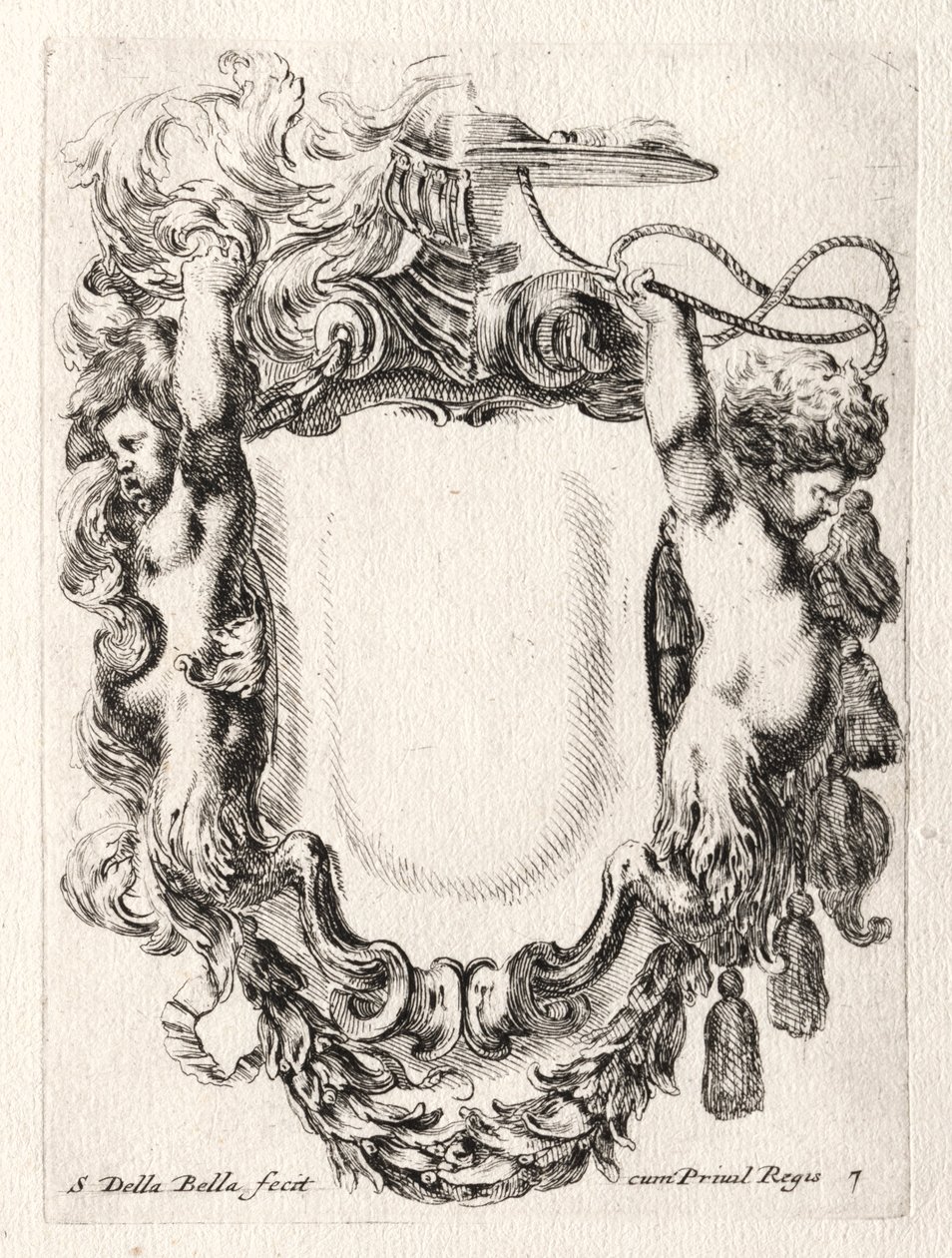 New Model for a Cartouche by Stefano della Bella