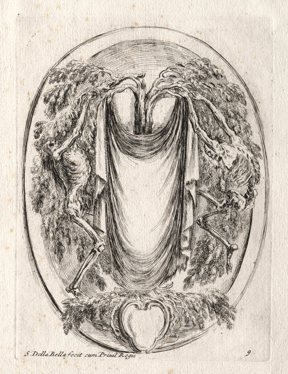 New Model for a Cartouche by Stefano della Bella
