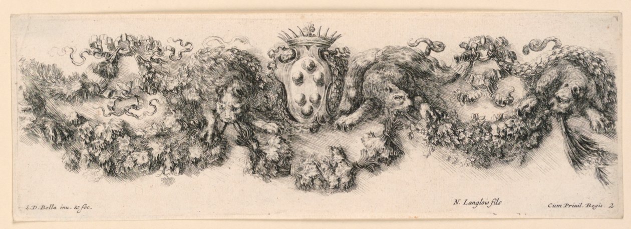 Ornamenti di fregi e fogliami by Stefano della Bella