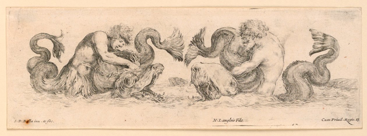 Ornaments of Friezes and Foliage by Stefano della Bella