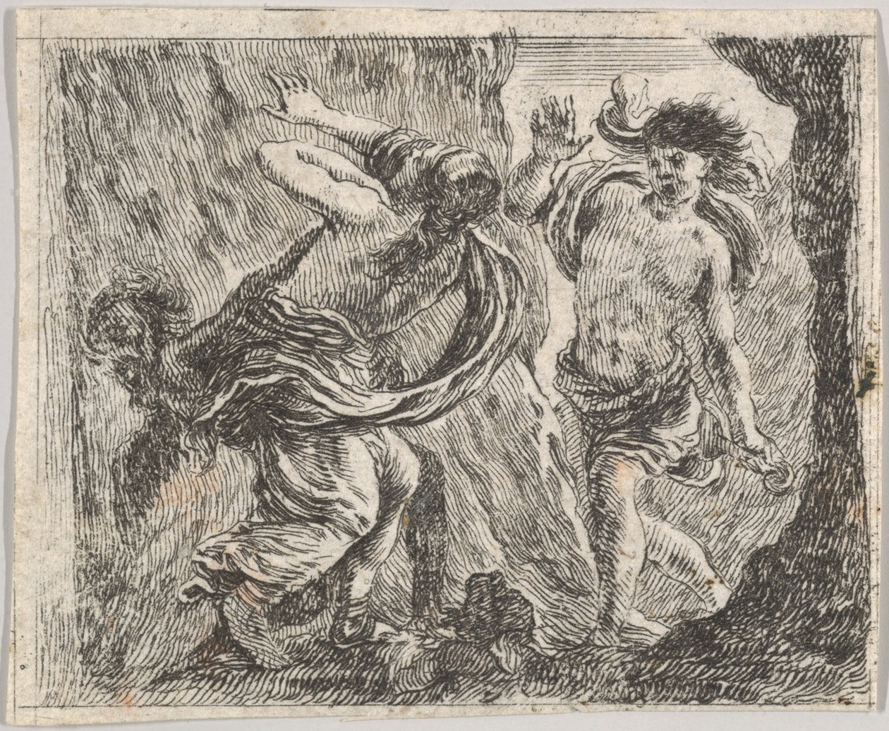 Orpheus and Eurydice, from Game of Mythology by Stefano della Bella