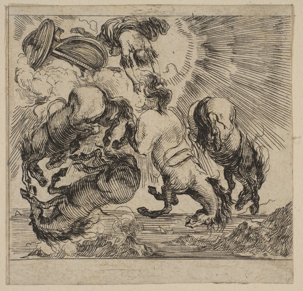 Phaeton, from Game of Mythology by Stefano della Bella