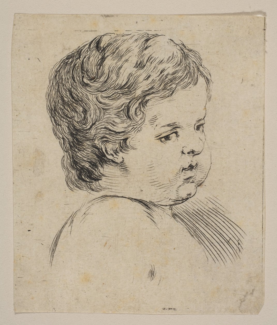 Head of a Child, from The Book for Learning to Draw by Stefano della Bella