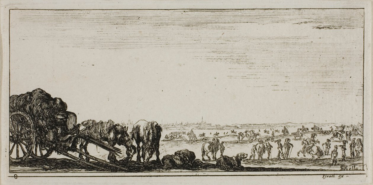 Plate Eight from Drawings of Several Movements by Soldiers by Stefano della Bella