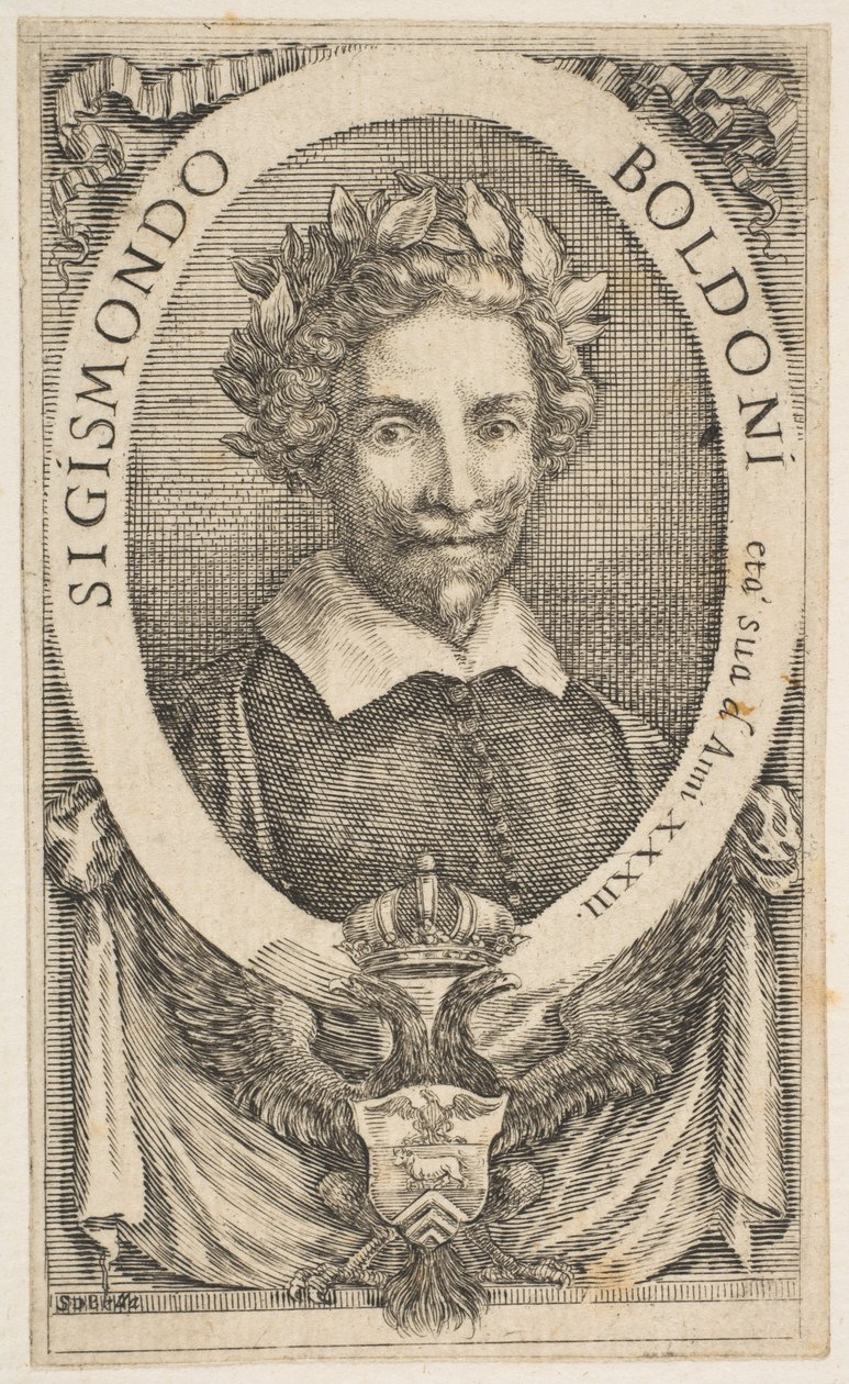 Portrait of the Poet Sigismond Boldoni by Stefano della Bella