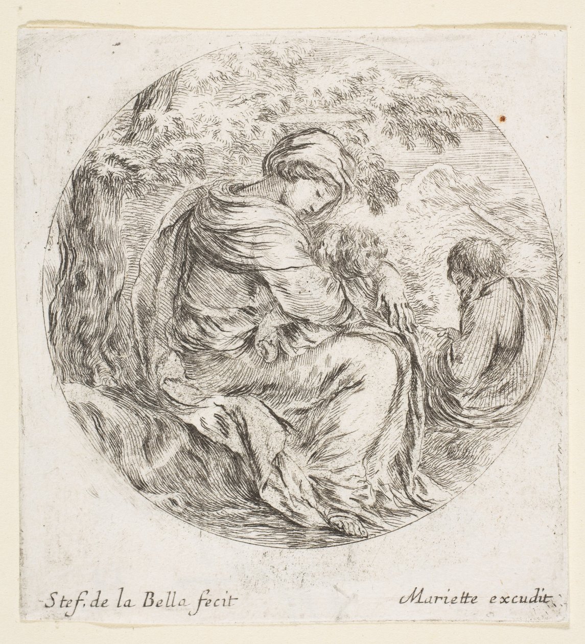 Rest on the Flight into Egypt, ca. 1641 by Stefano della Bella