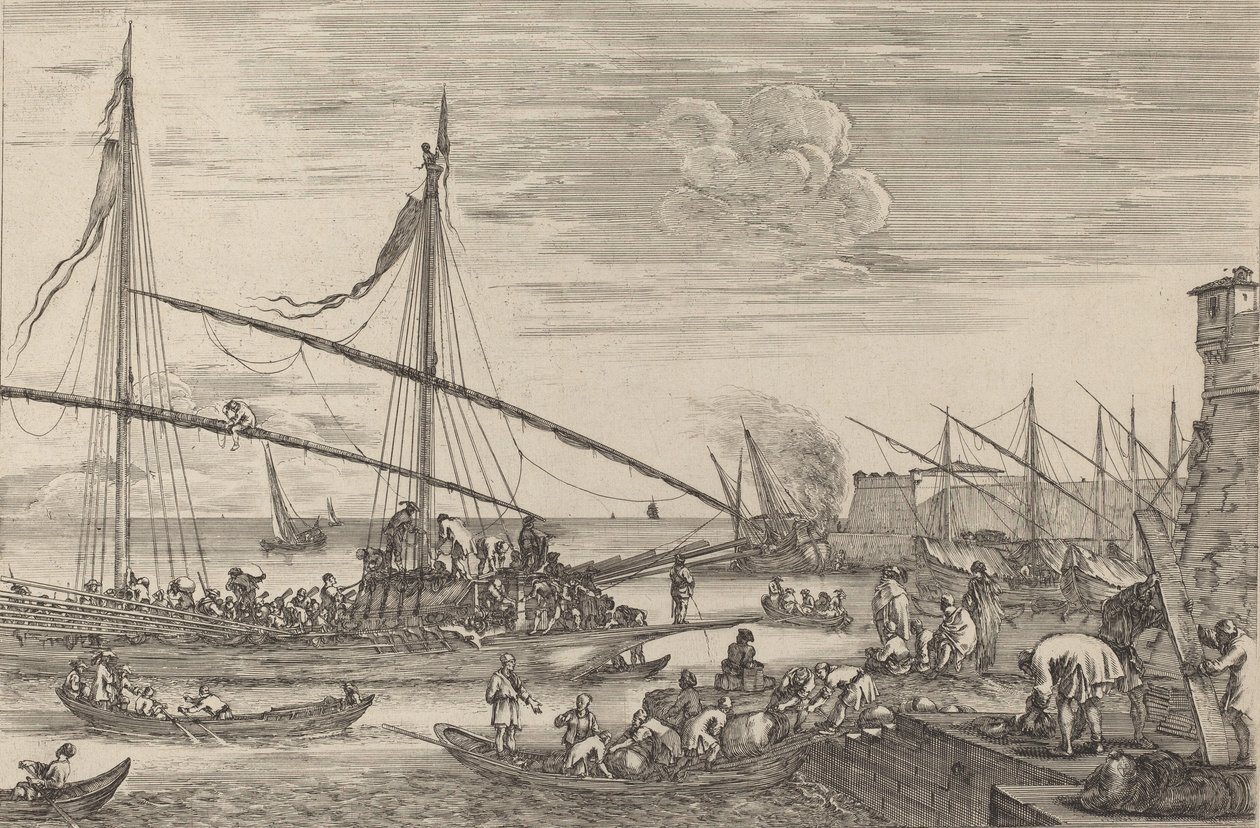 The Fortifications at Livorno by Stefano della Bella