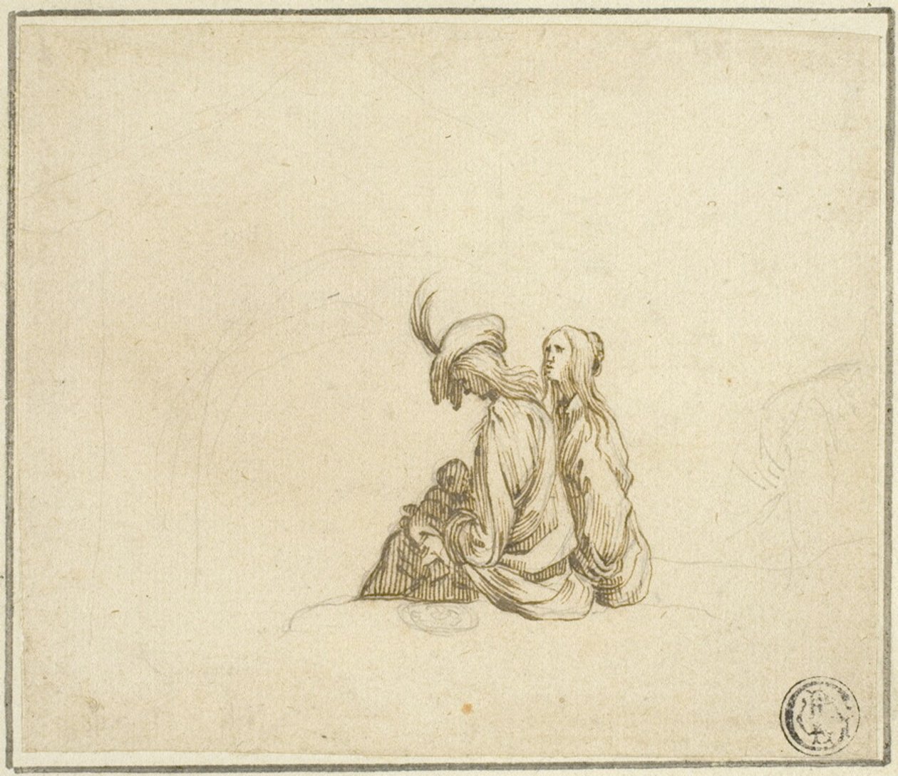 Two Gypsy Women with Child by Stefano della Bella