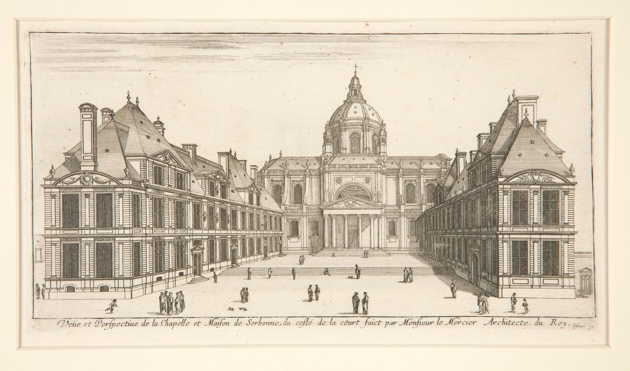 View and Perspective of the Chapel and House of Sorbonne by Stefano della Bella