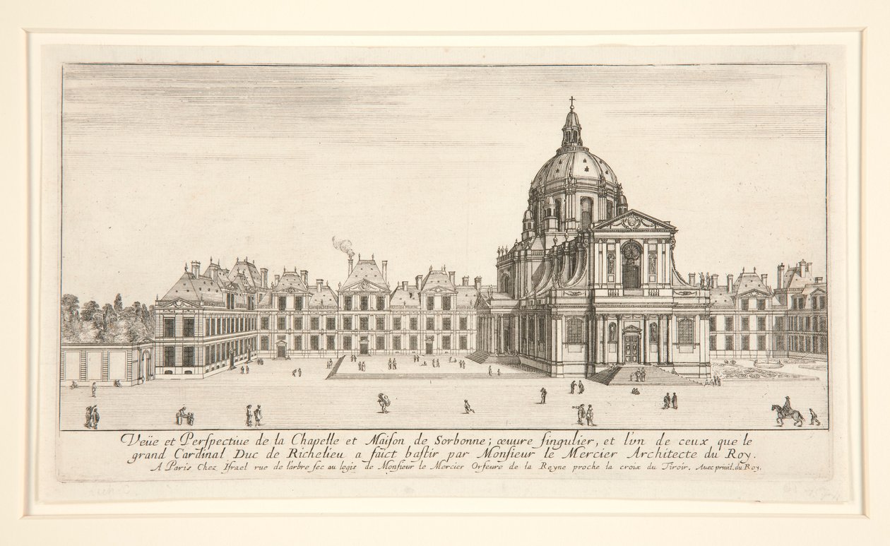 View and Perspective of the Chapel and House of Sorbonne by Stefano della Bella