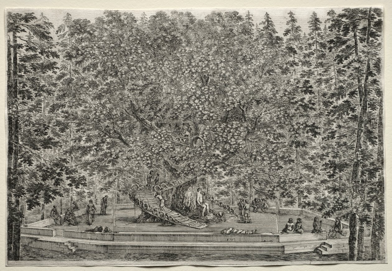Views of the Villa of Pratolino: The Inhabited Tree by Stefano della Bella