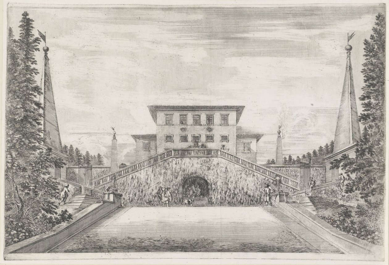 Villa Pratolino (series title) by Stefano della Bella