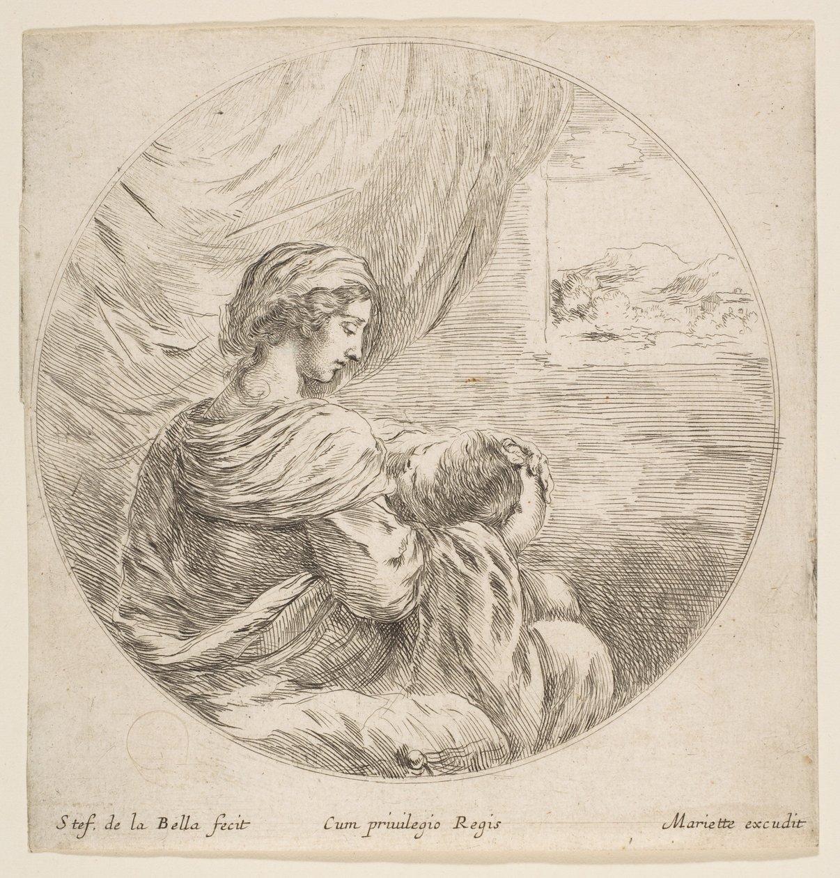 Virgin Nursing the Christ Child by Stefano della Bella