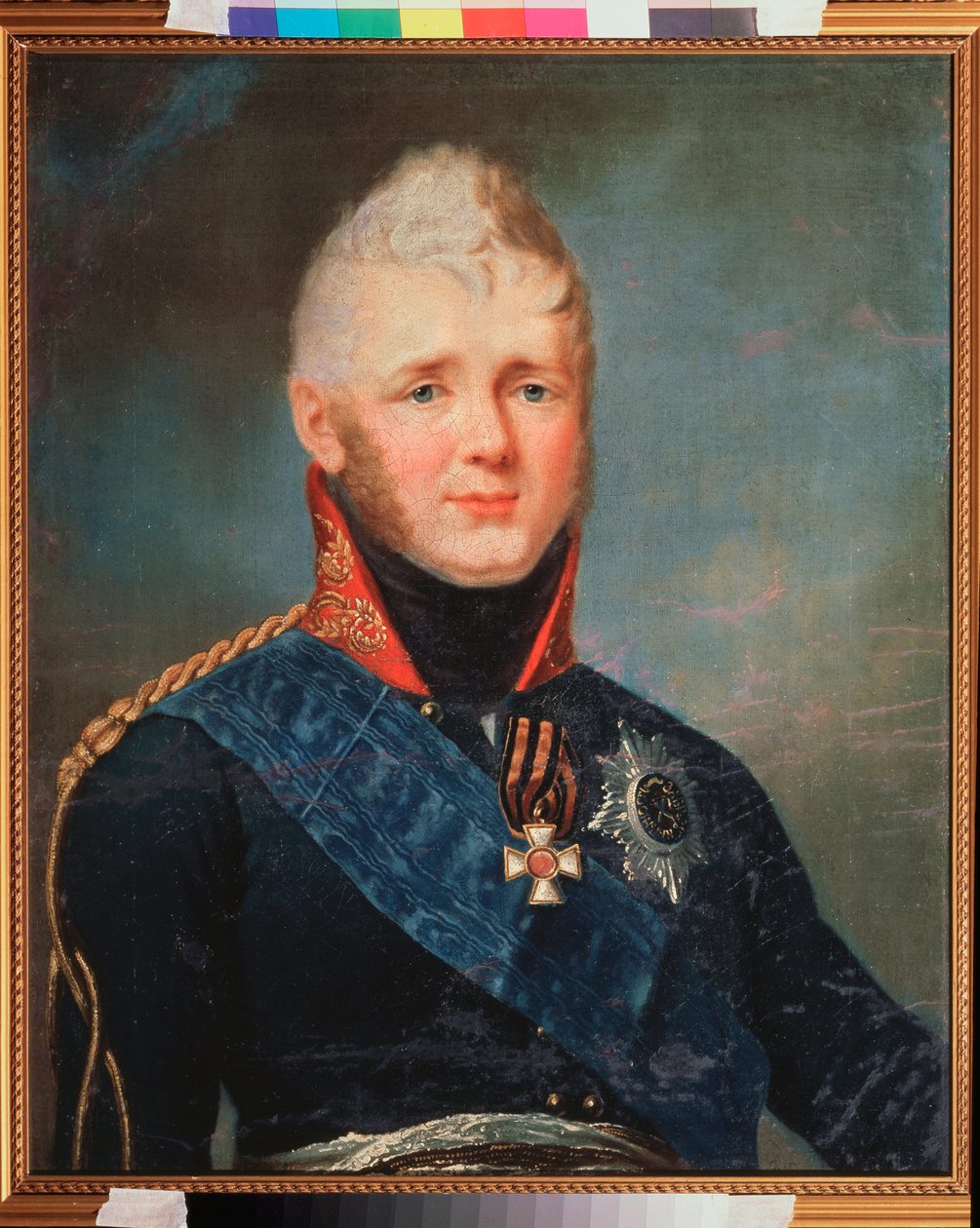 Portrait of Emperor Alexander I, Tsar of Russia by Stepan Semenovich Shchukin