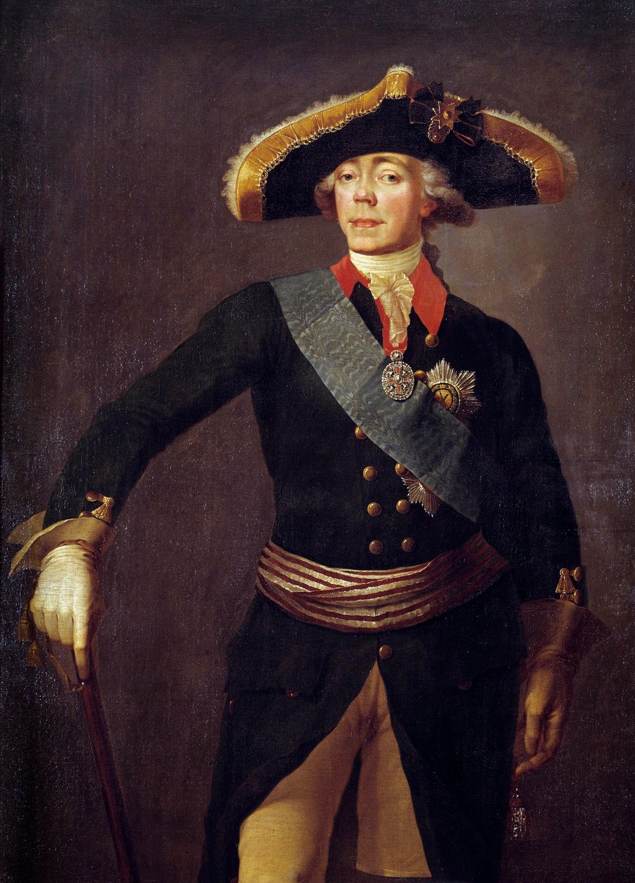 Portrait of Paul I, Emperor of Russia (Painting by Stepan Semenovich Shchukin, 19th century) by Stepan Semenovich Shchukin