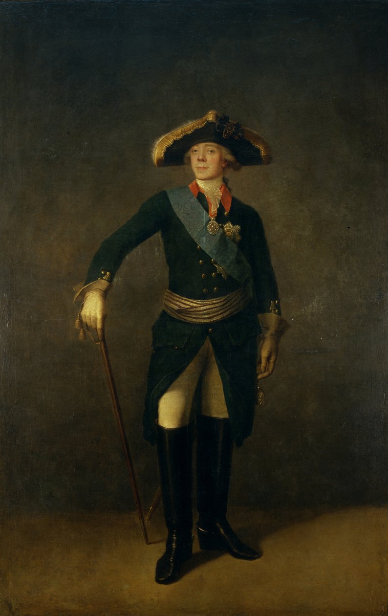 Portrait of Emperor Paul I of Russia by Stepan Semenovich Shchukin