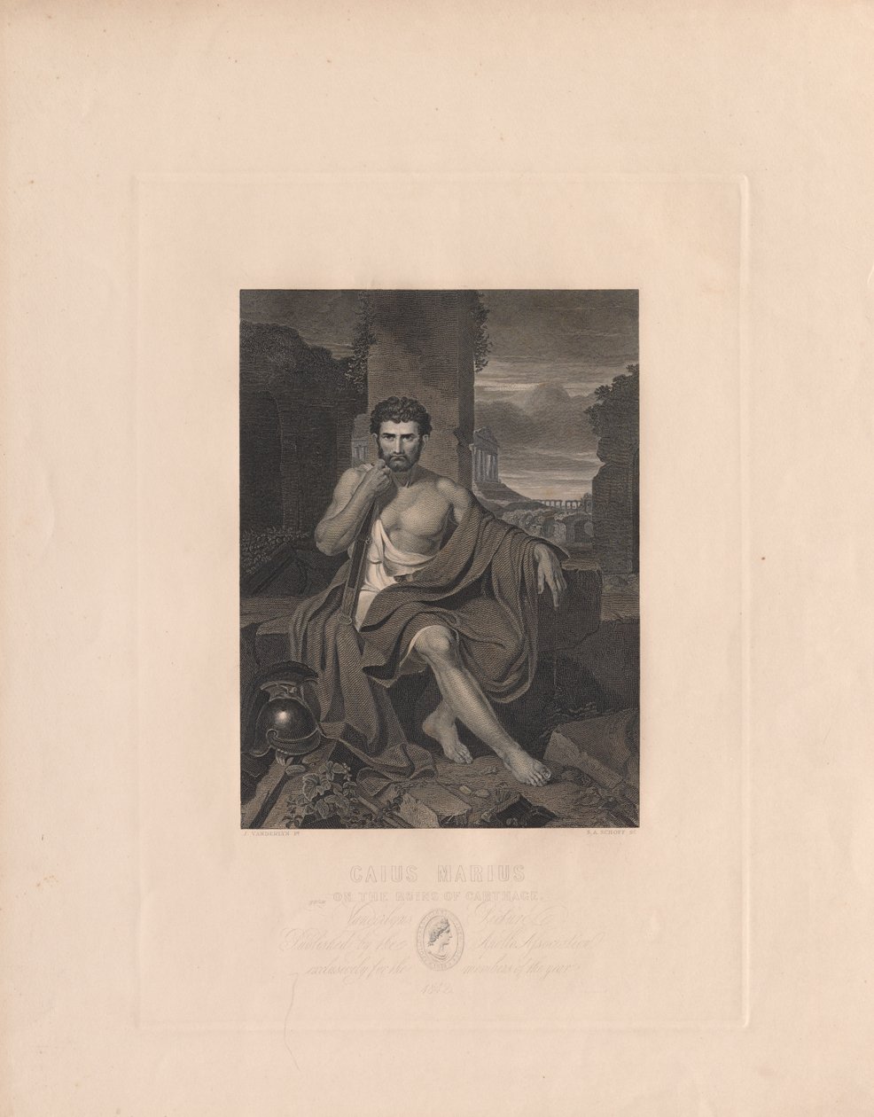 Caius Marius on the Ruins of Carthage by Stephen Alonso Schoff