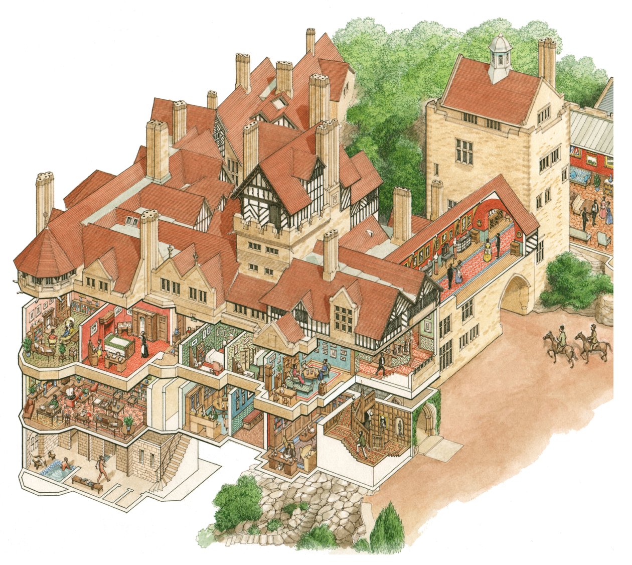 Cragside House, Northumberland, c.1872-1900 by Stephen Conlin