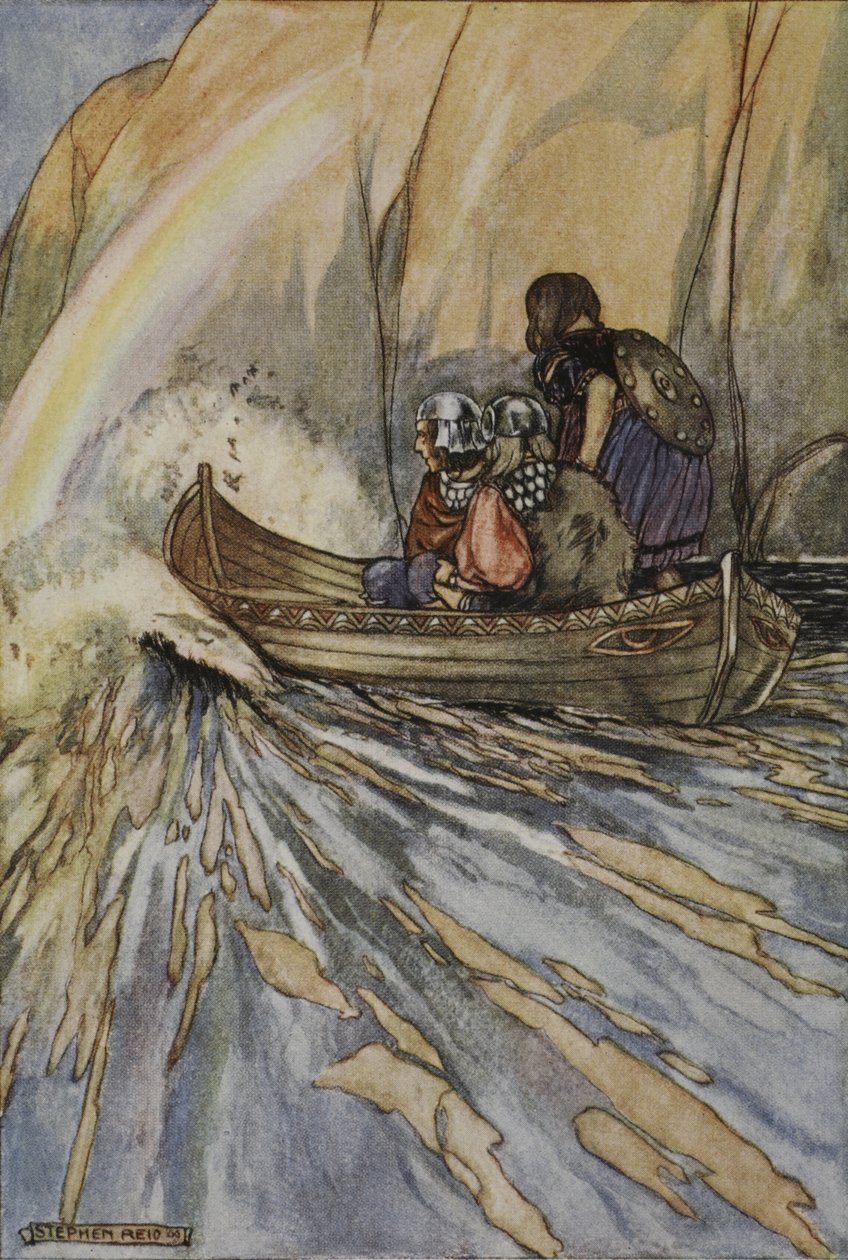 Bear us swiftly, Boat of Mananan, to the Garden of Hesperides, illustration from 