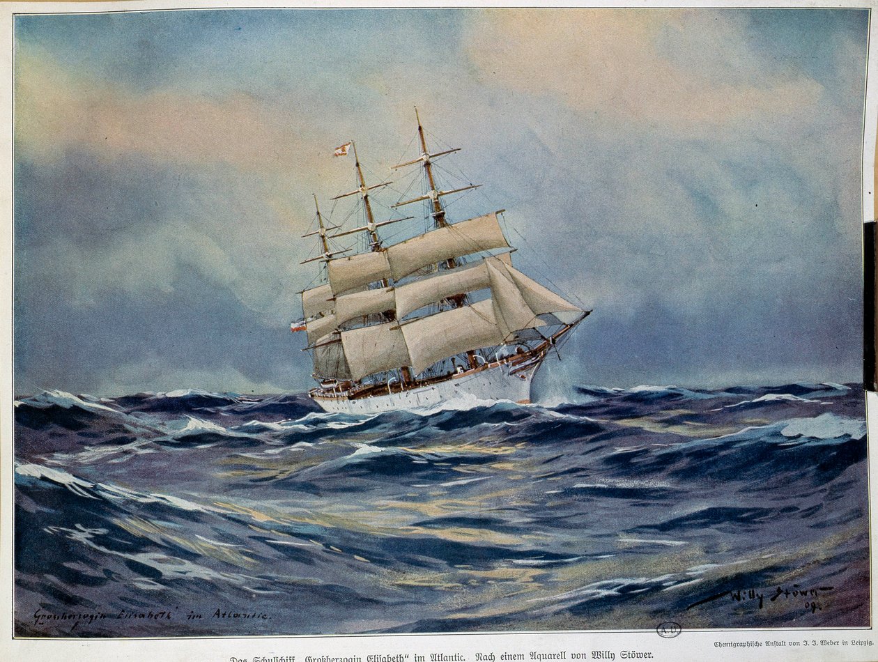 The Sail of the Grand Duchess Elisabeth by Willy Stoewer 