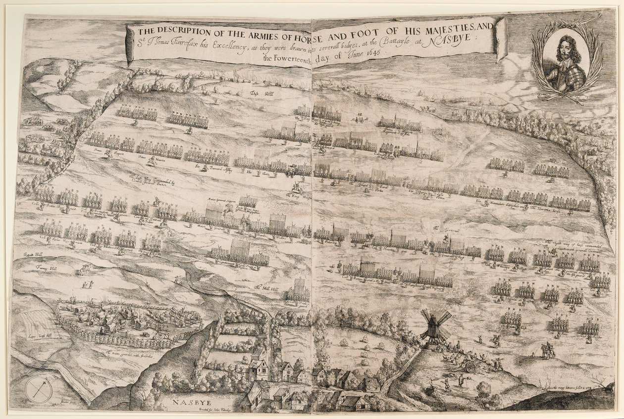 Description of the Armies of Horse and Foot of His Majesties, and Sir Thomas Fairfax; the Fourteenth Day of June 1645 by Streeter