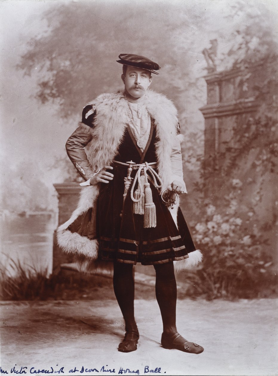 Mr Victor Cavendish, later 9th Duke of Devonshire, as an Ambassador, after the Holbein portrait of Jean de Dinteville, The Duchess of Devonshire