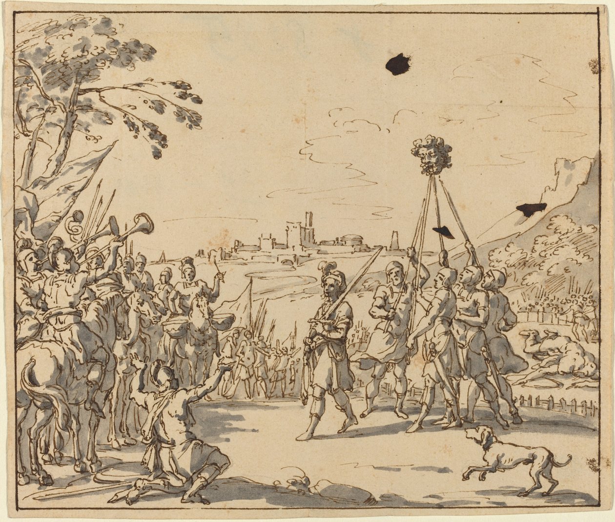 The Triumph of David by Style of Jan Luyken