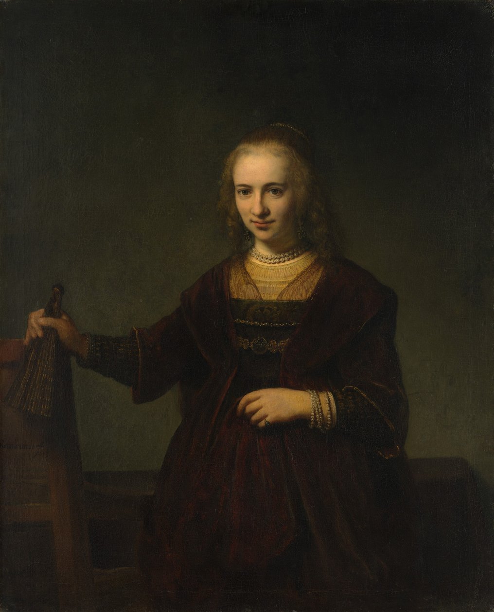 Portrait of a Woman by Style of Rembrandt