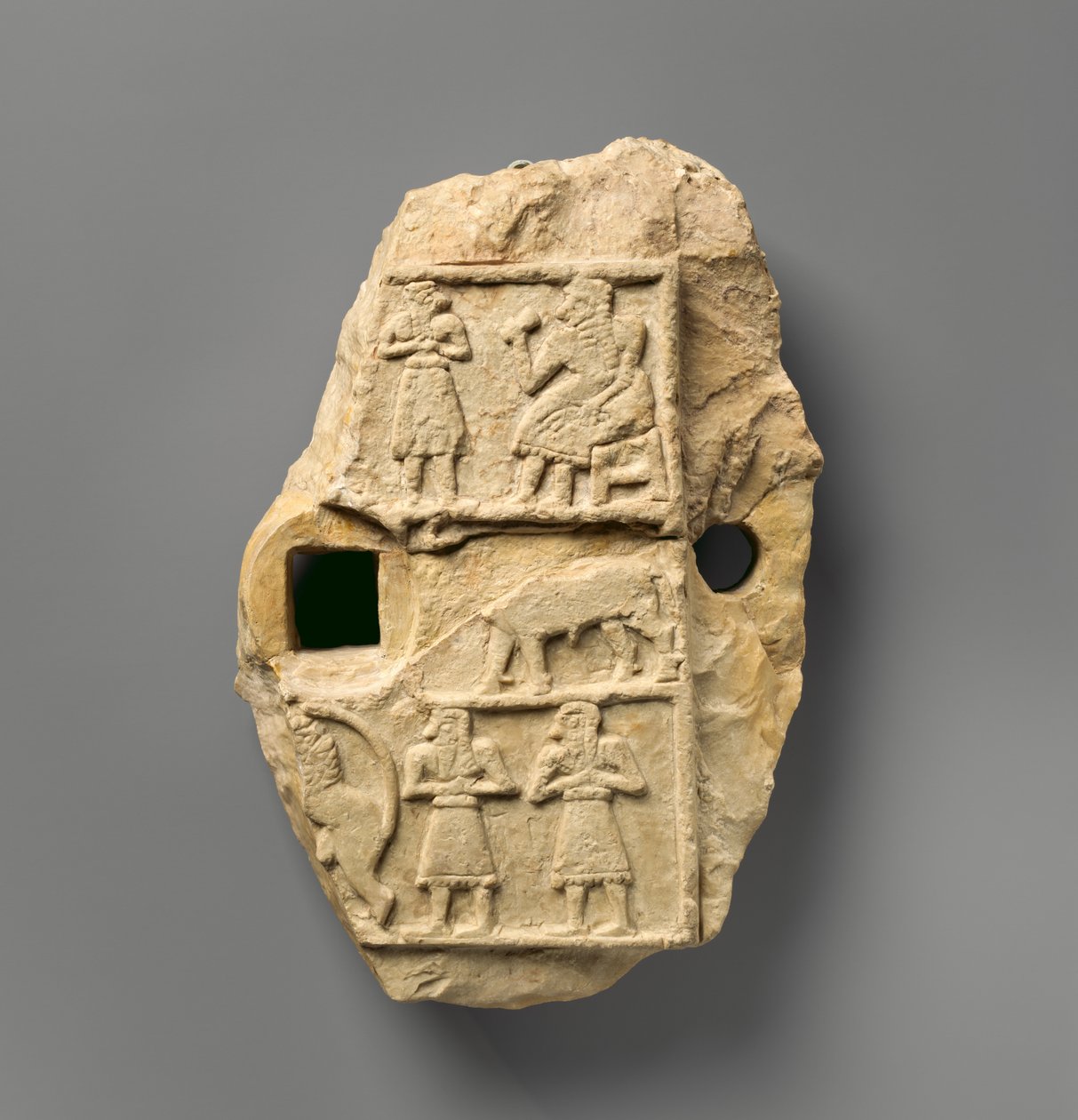 Relief Plaque with a Banquet Scene by Sumerian Sumerian