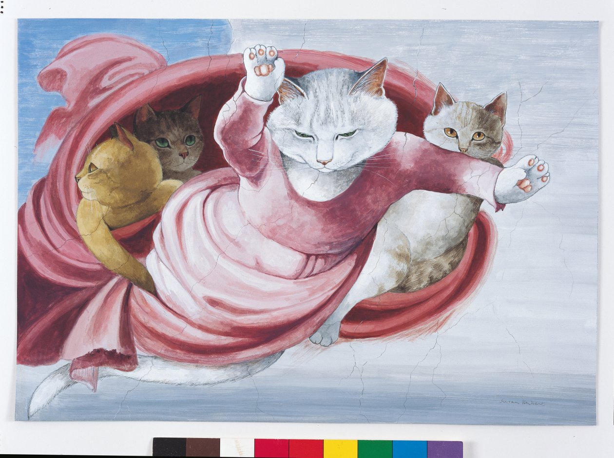 Illustration from Cats Galore! A Compendium of Cultured Cats by Susan Herbert